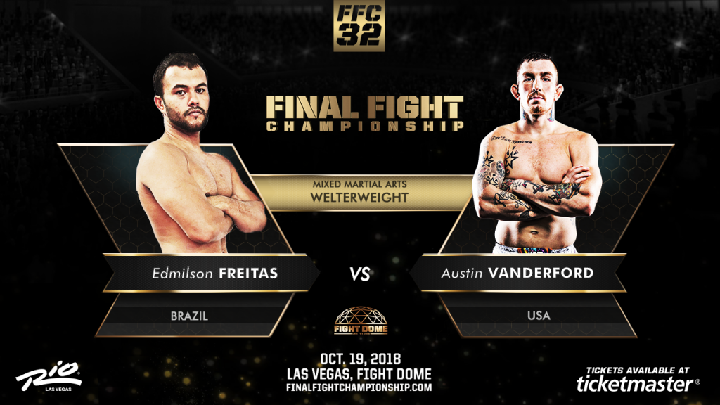 Undefeated Vanderford Battles Freitas Oct. 19