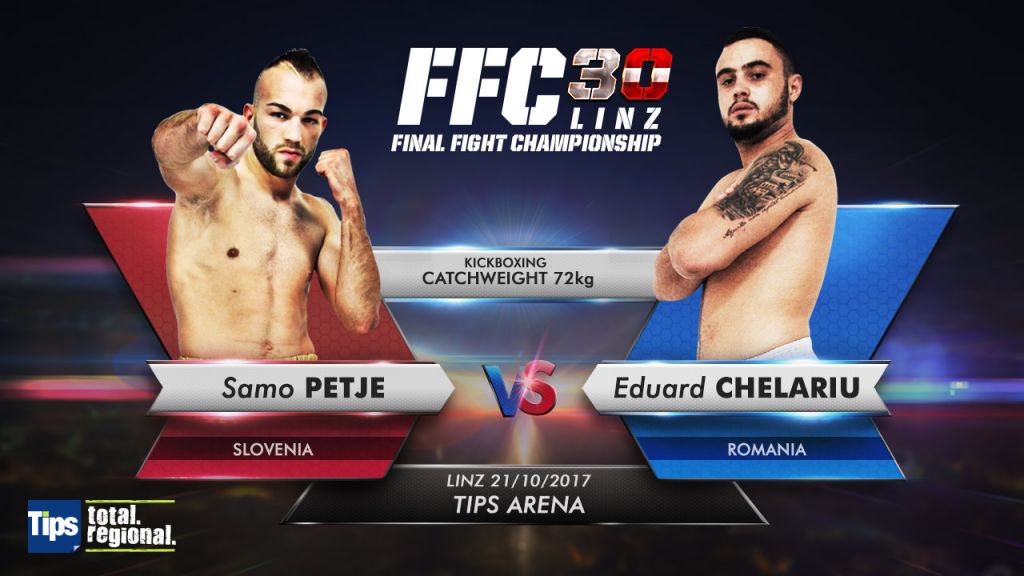 FFC first two-weight division champ Samo Petje drops FFC welterweight belt ahead of his catchweight superfight with Eduard Chelariu at FFC 30 Linz