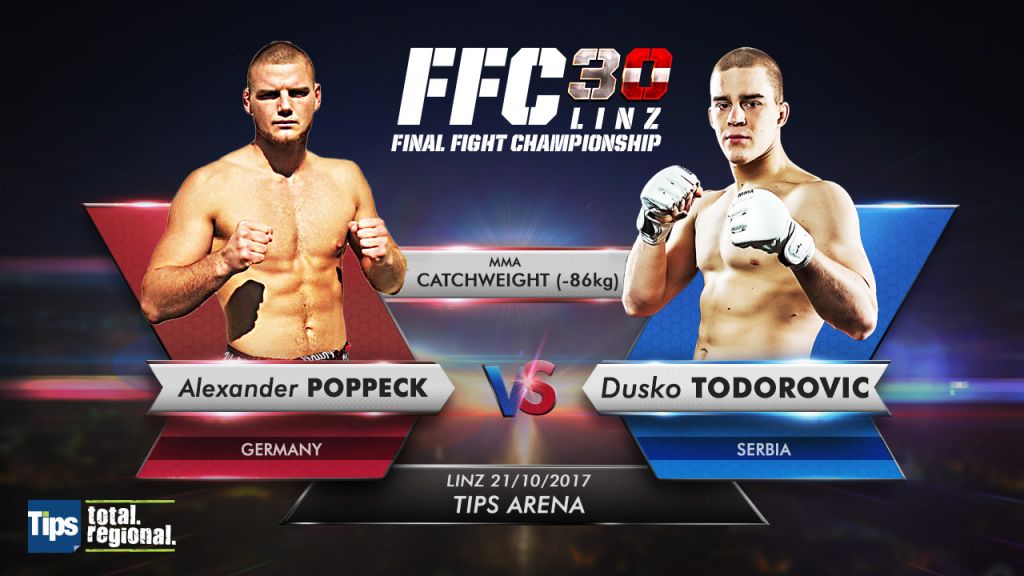 Duško Todorović vs. Alexander Poppeck added to FFC 30 MMA card